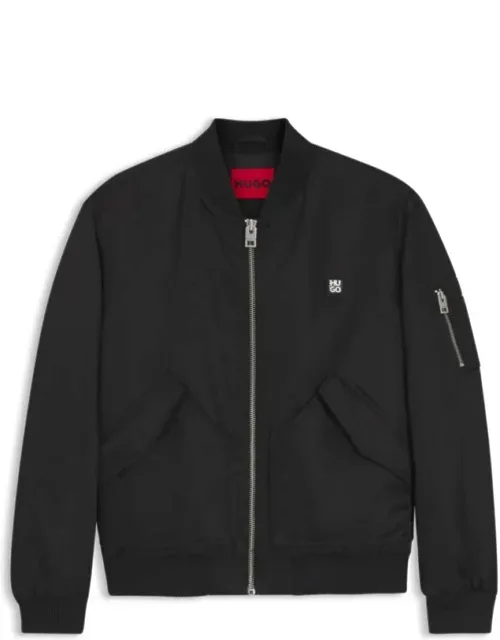 Stacked-logo Bomber Jacket With Water-repellent Finish