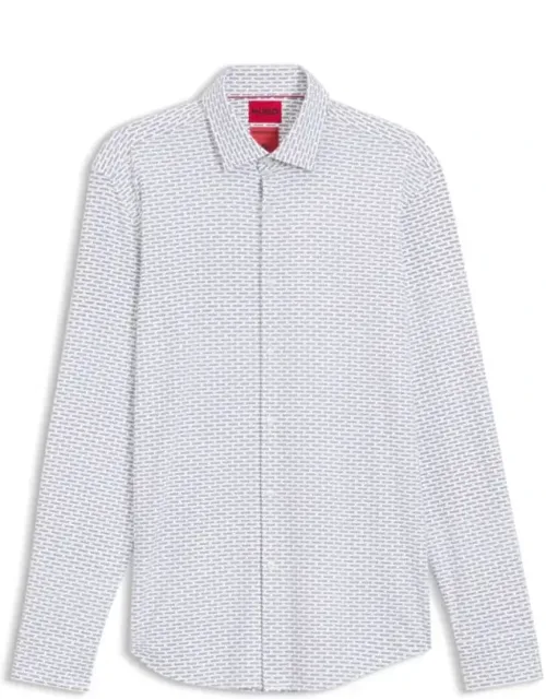 Printed Slim-fit Shirt