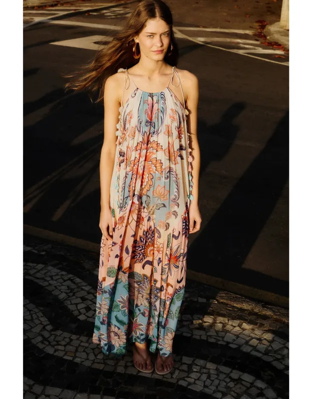 Pleated Maxi Dress