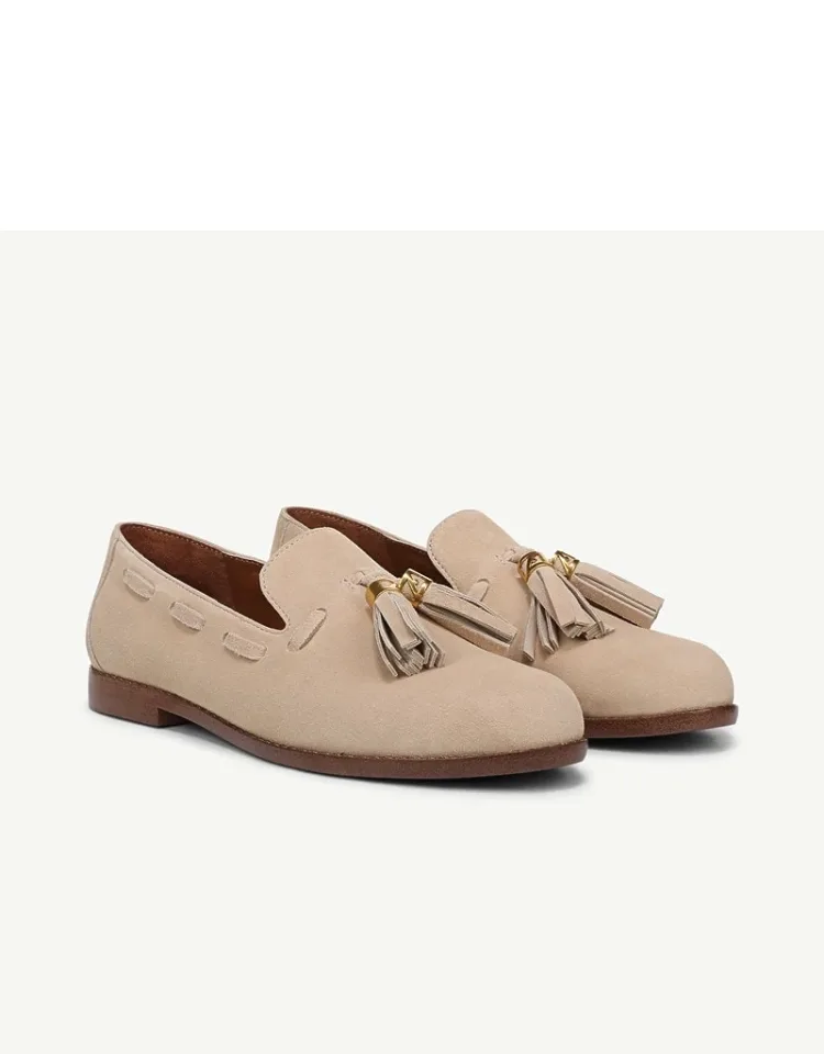 Tassel Loafers, Slip-on Fit, Round Toe
