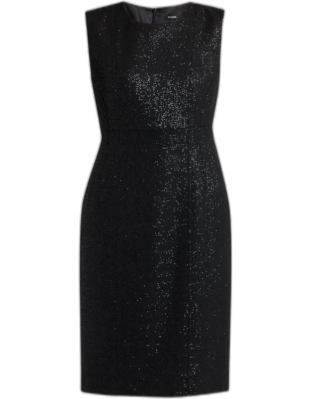 Sequined Sleeveless Sheath Dress