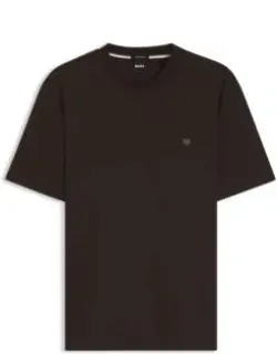 Mercerized-cotton T-shirt With Double B Monogram