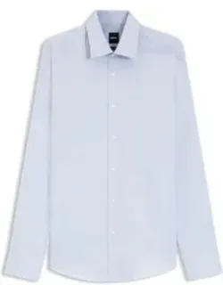 Easy-iron Regular-fit Shirt In Stretch-cotton Dobby