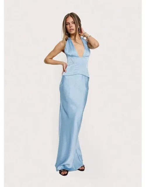 In A Trance Halter Corset Maxi Dress