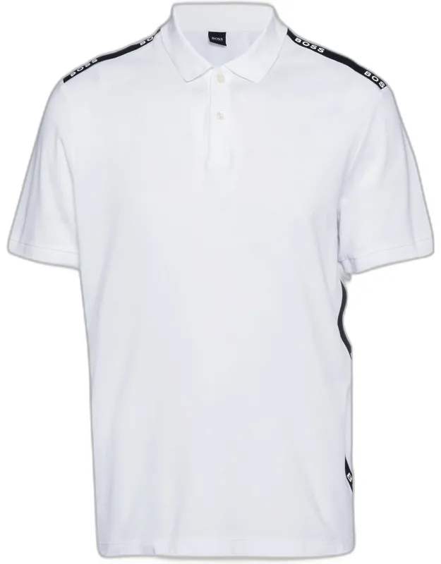 Pique Logo Tape Detail Polo T-shirt