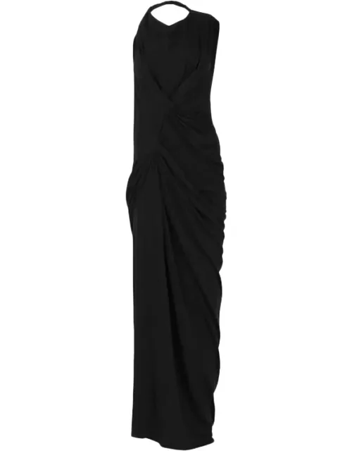 Draped Halterneck Dress