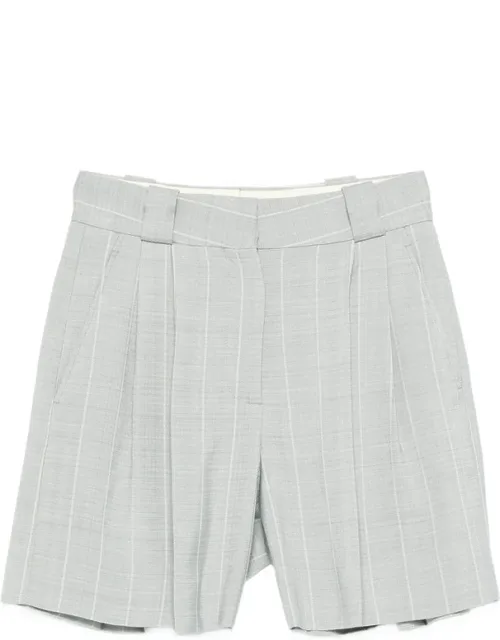 After You Fell Pinstripe Pleated Shorts