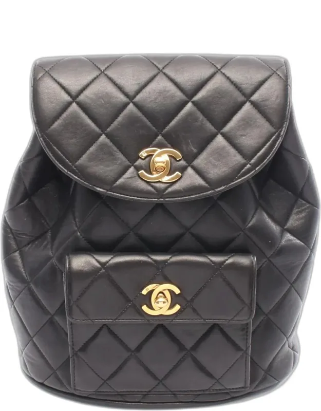 _backpack Bag In Lambskin Leather With Practical Silhouette And Refined Elegance_