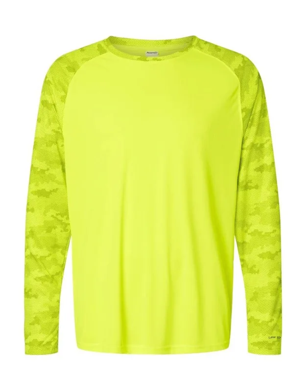 Cayman Performance Camo Colorblocked Long Sleeve T-shirt