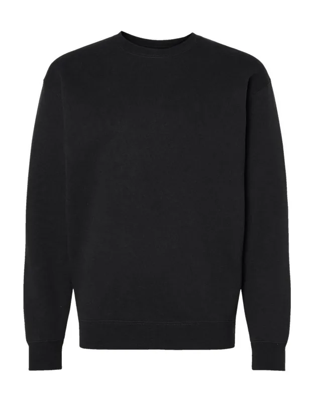 Heavyweight Crewneck Sweatshirt - Generous Fit, Split Stitch Double-needle Sewing
