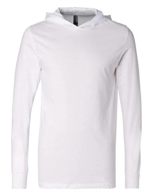 Jersey Hooded Long Sleeve Tee