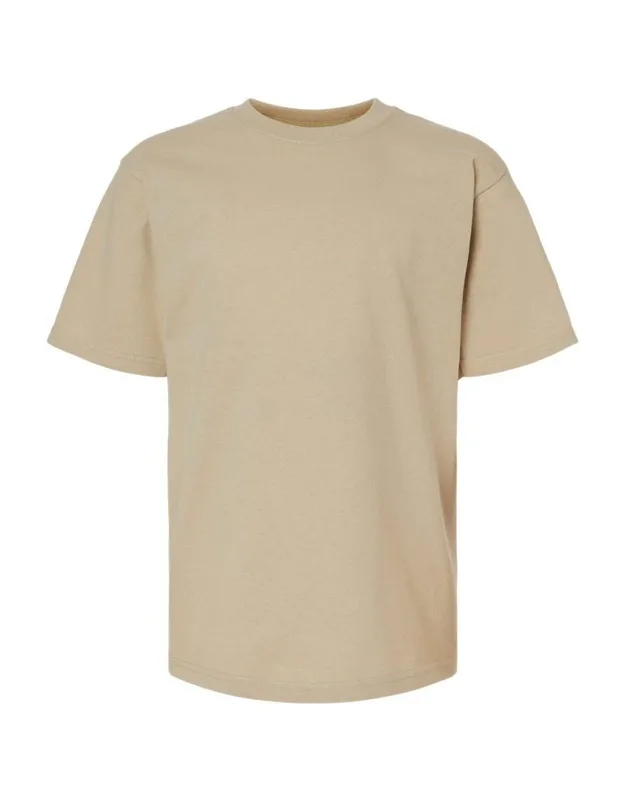 Youth Gold Soft Touch T-shirt, 100% Preshrunk Cotton, Cover Seamed Neckline