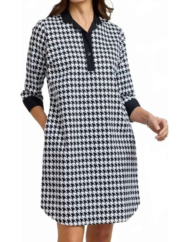 Sloane Classic Houndstooth Dress