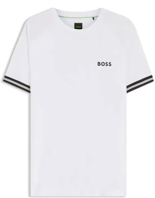 Active Slim-fit T-shirt With Tennis-ball Embossing