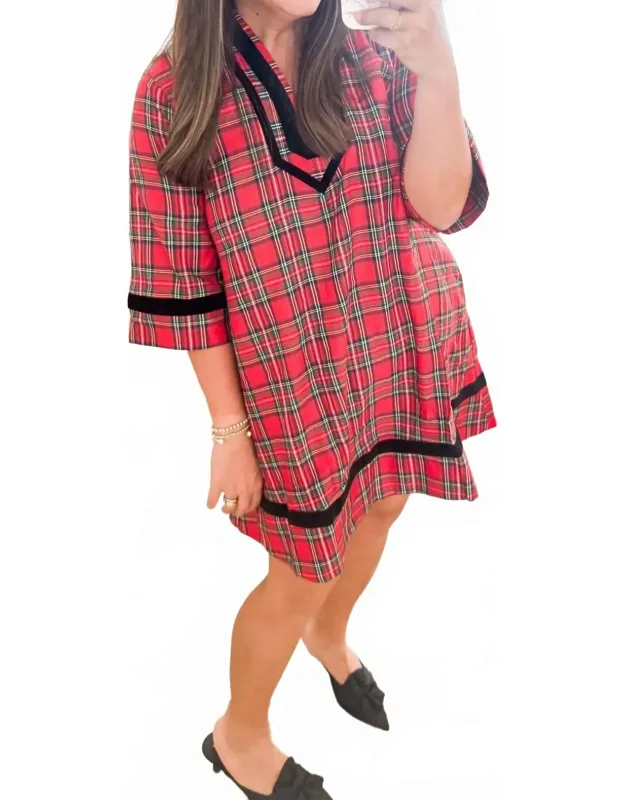 Plaid Mini Dress