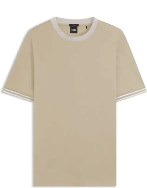 Contrast-tipping Slim-fit T-shirt