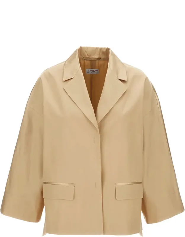 Silk Blend Boxy Jacket