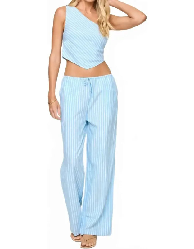 Striped Wide Leg Pants