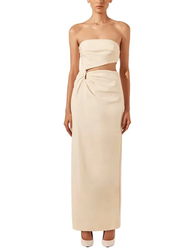 Lani Strapless Cut Out Maxi Dress