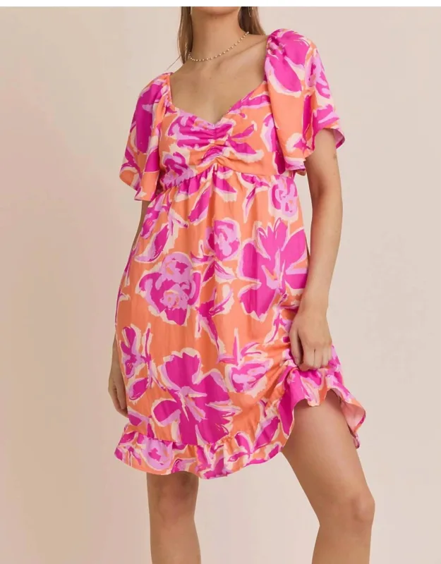 Summer Fling Floral Babydoll Dress
