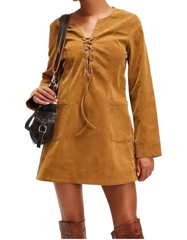 Bradely Faux Suede Dress