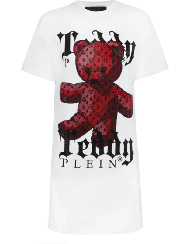 Short Dress Monogram Teddy Bear