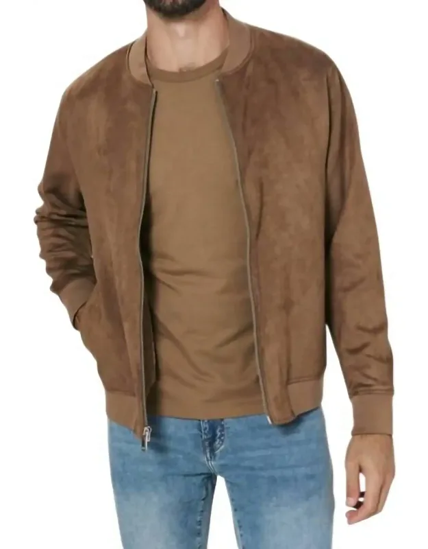 Evolution Suede Bomber Jacket