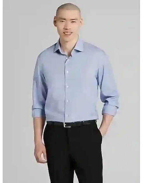 Classic Fit Solid Textured Dress Shirt