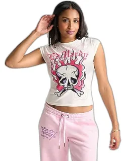 Rhinestone Panther Cap T-shirt