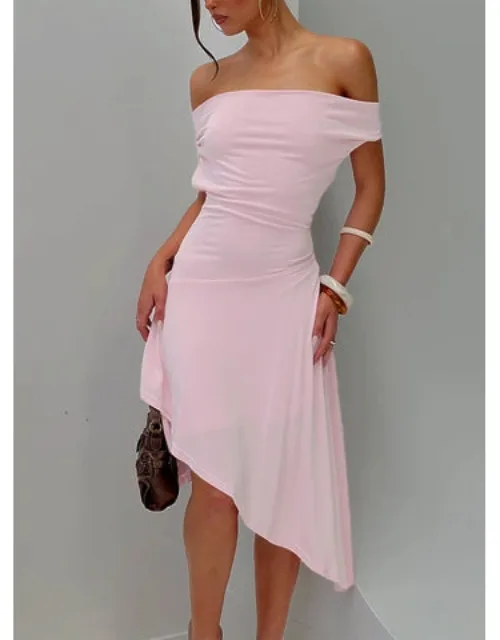 Halter Jersey Midi Dress