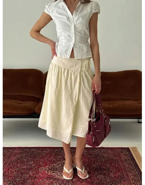 Wrap Midi Skirt