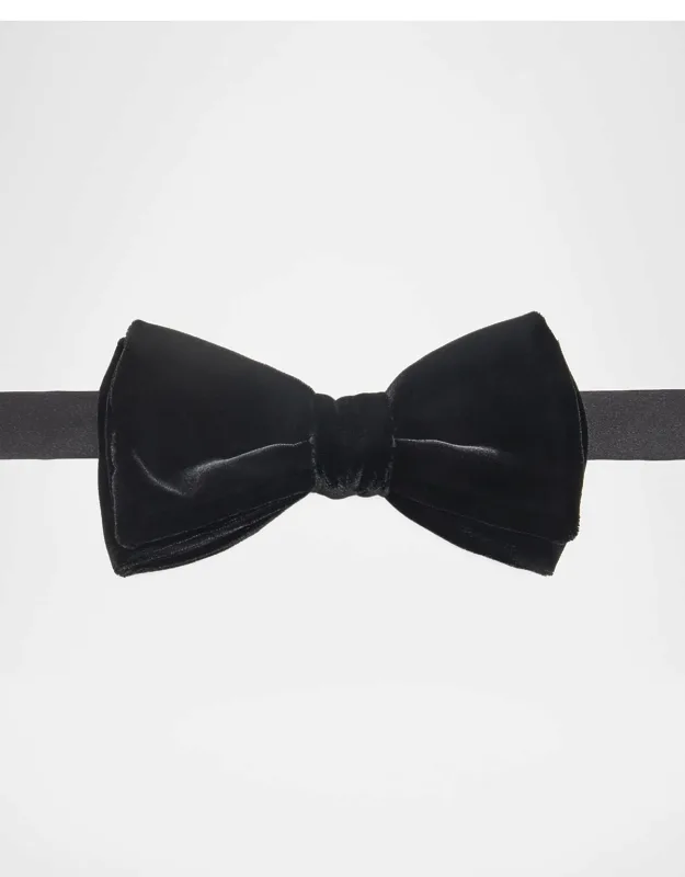 Solid Velvet Bow Tie