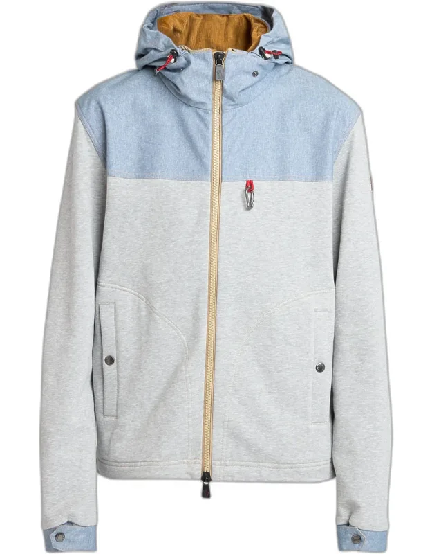 Hooded Full-zip Jacket With Clip