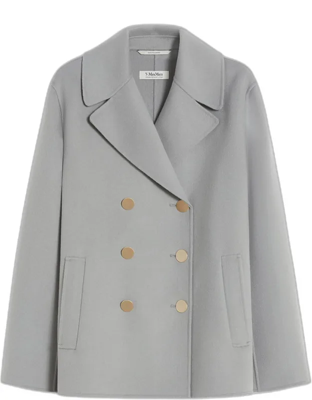 Margot Double-breasted Wool Short Coat