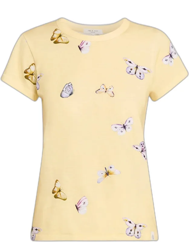 All-over Butterfly Graphic T-shirt