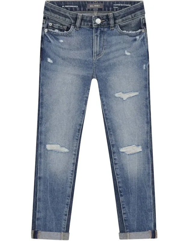 Twilight Hour Distressed Boyfriend Jeans