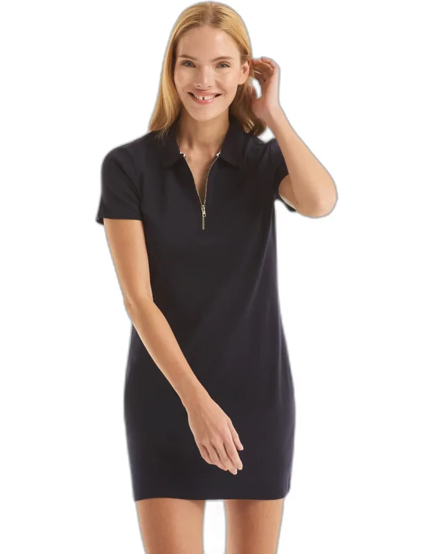 Zip-up Deck Polo Dress