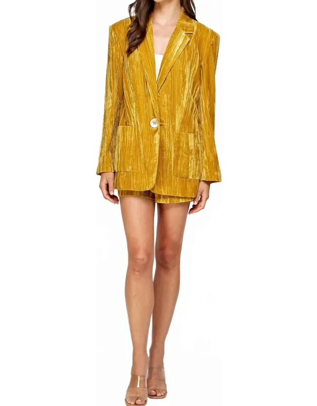 Evening Glow Velvet Blazer