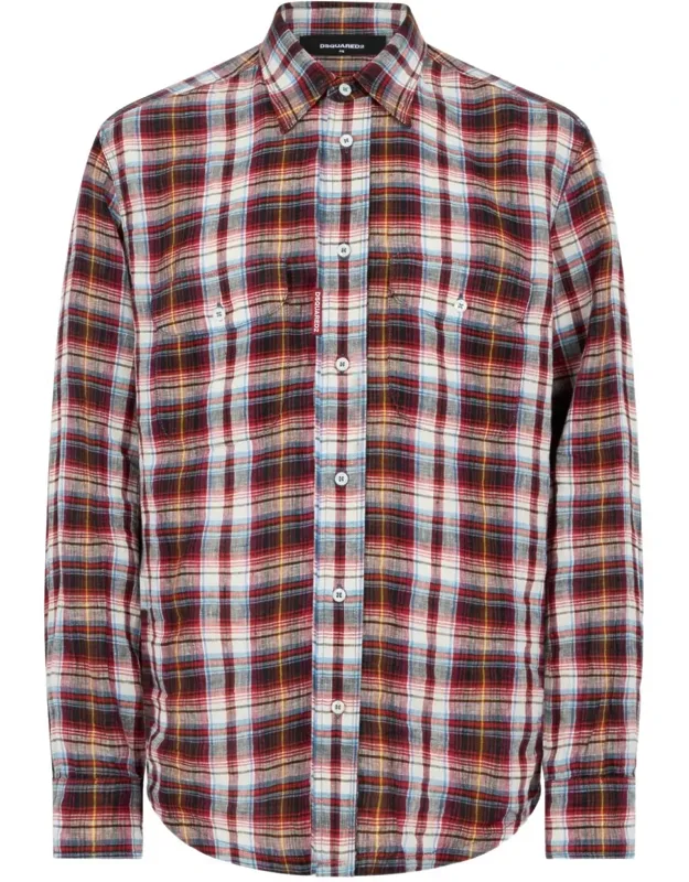 Plaid Button-up Shirt