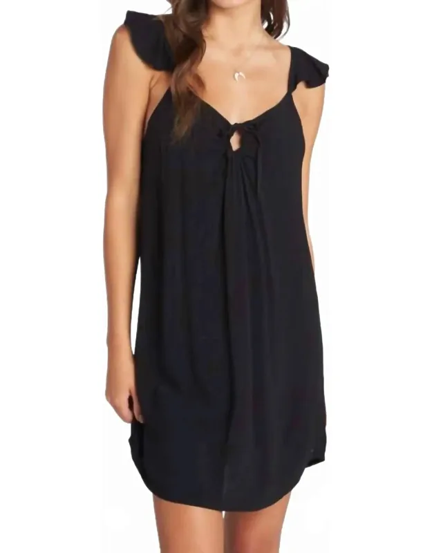Woven Strappy Mini Dress