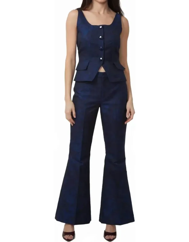 Ariel Pants In Floral Jacquard
