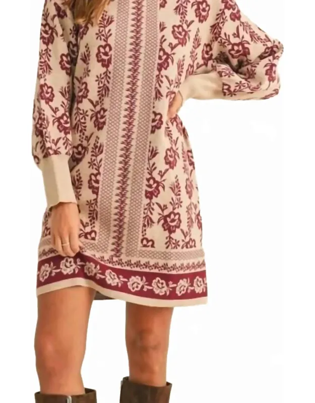 London Long Sleeve Sweater Dress