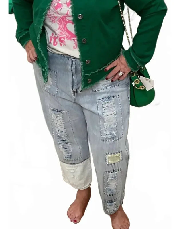 Washed Distressed Jeans