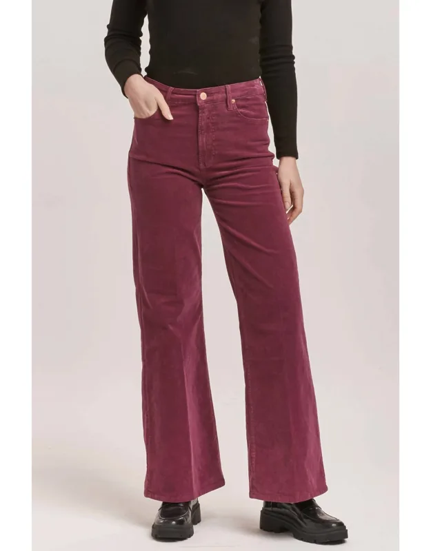 Fiona Wide Leg Corduroy Pants