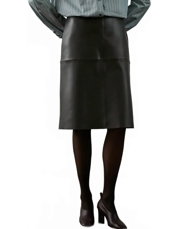 Gwen Leather Skirt