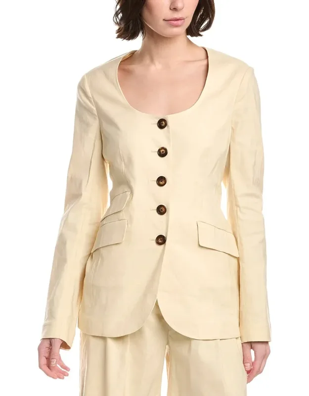 Roslyn Linen-blend Blazer