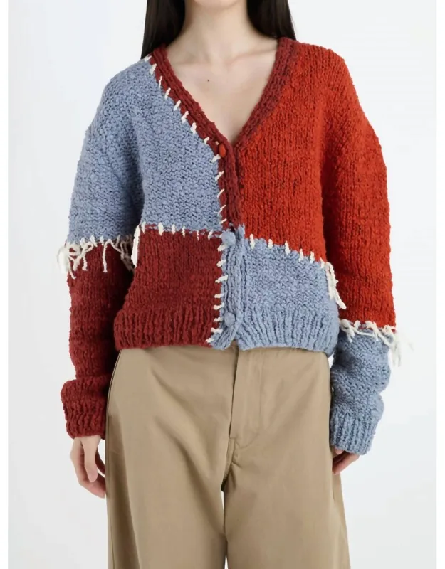Patchwork Boucle Cardigan