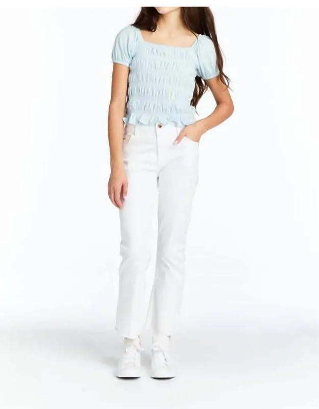 High Rise Crop Flare Jeans