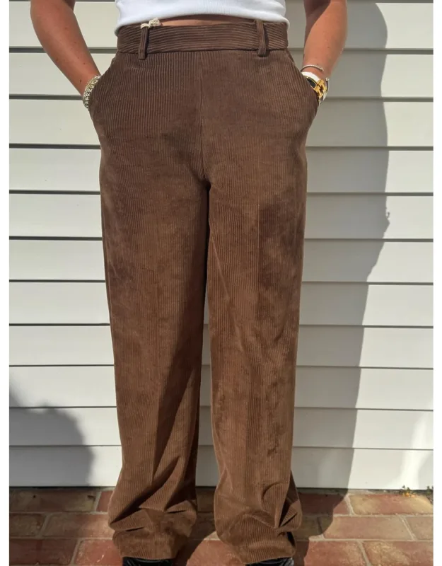 Wide Leg Corduroy Pants