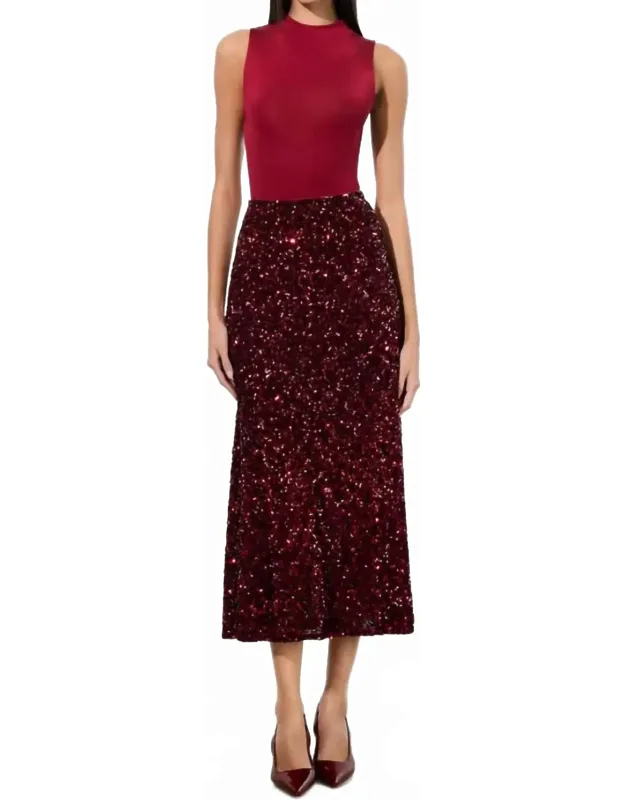 Sequin Slip Skirt